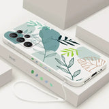 a phone case with a floral design