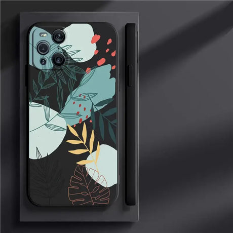 a phone case with a floral design