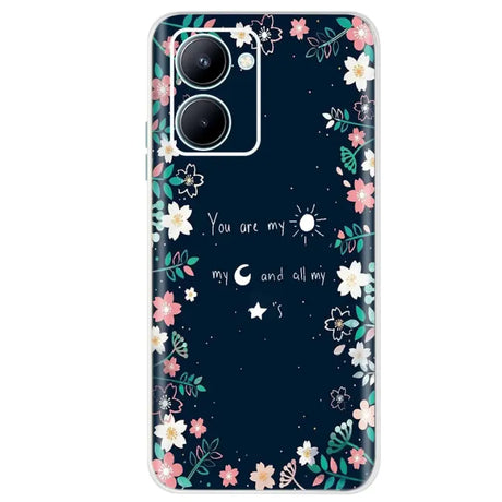 a phone case with a floral design