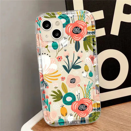 A phone case with a floral pattern