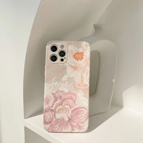 a phone case with a flower design on it