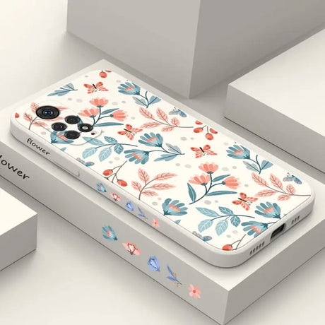 a phone case with a floral pattern