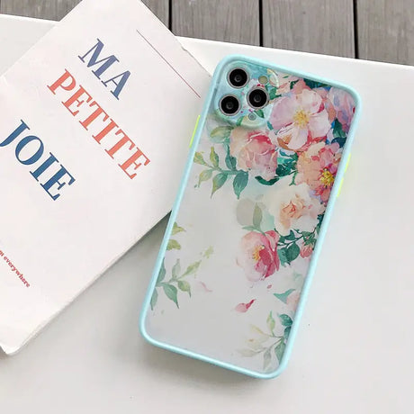 a phone case with a flower design on it