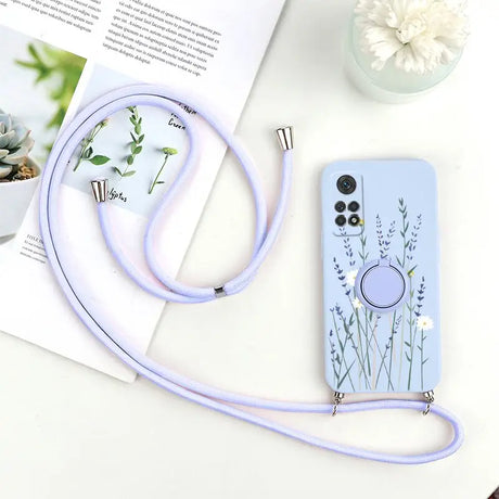 a phone case with a flower design on it