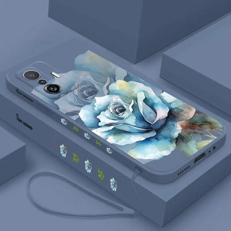 A phone case with a flower design on it