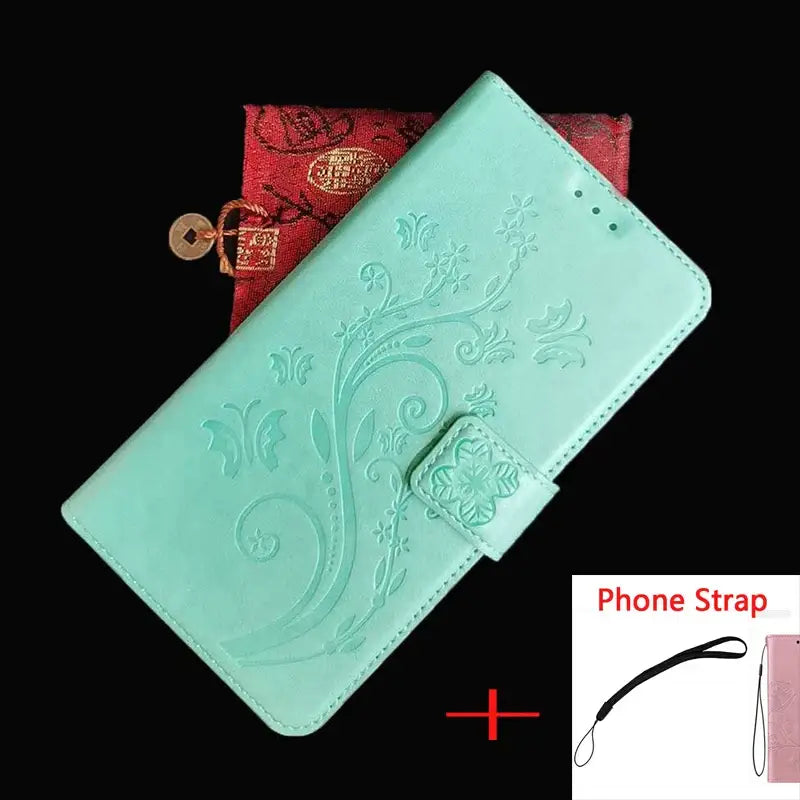 a phone case with a flower design on it