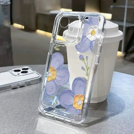 A phone case with a flower design on it