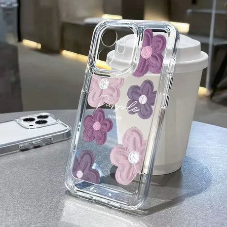 A phone case with a flower design on it