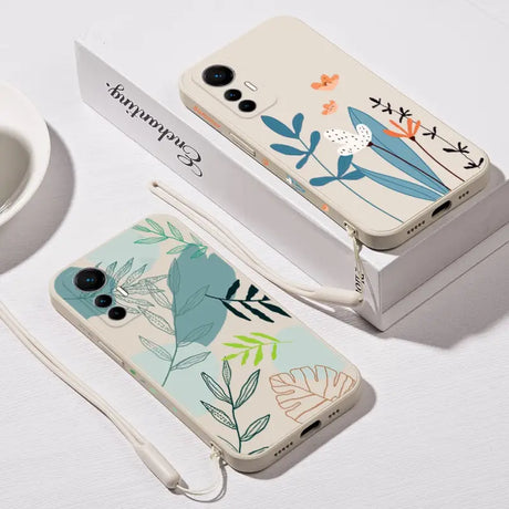 a phone case with a flower design
