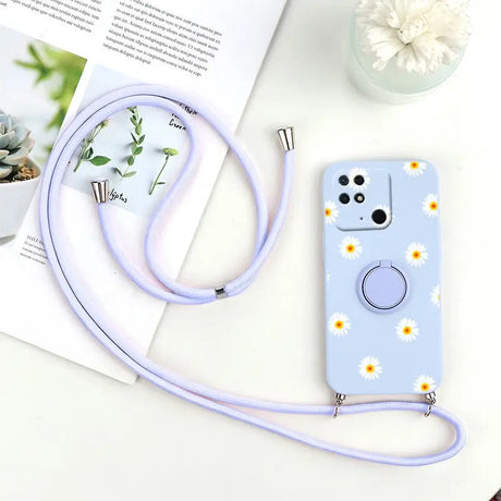 a phone case with a flower pattern on it