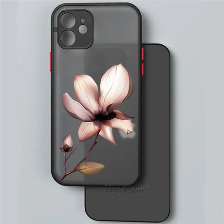 A phone case with a flower on it