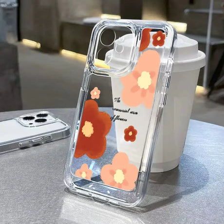 a phone case with a flower design on it