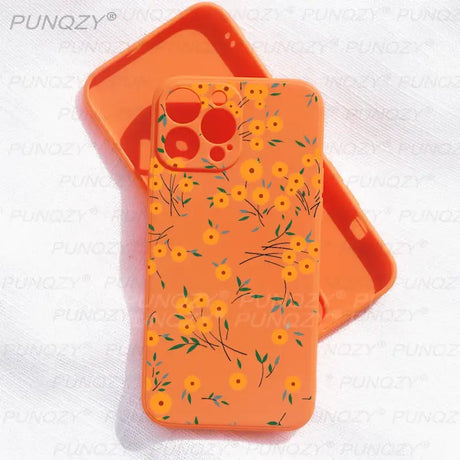 A phone case with a flower pattern on it