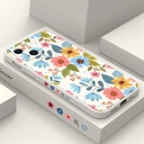 a phone case with flowers on it