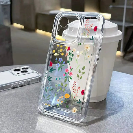 a phone case with flowers on it