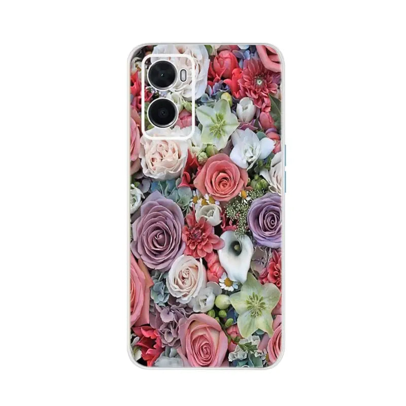 a bunch of flowers phone case