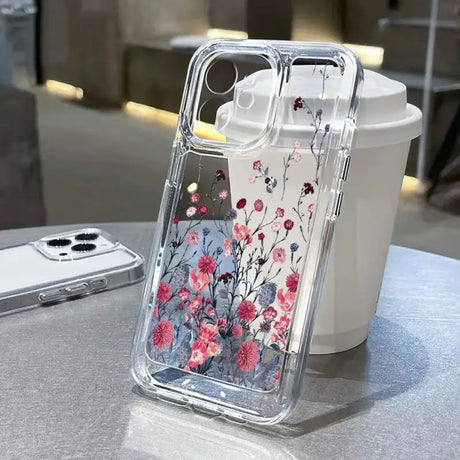 A phone case with flowers on it