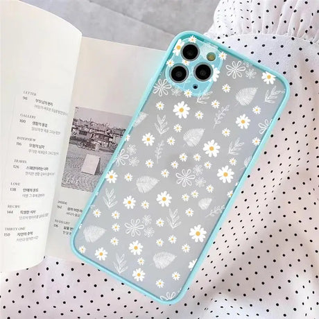 A phone case with flowers on it