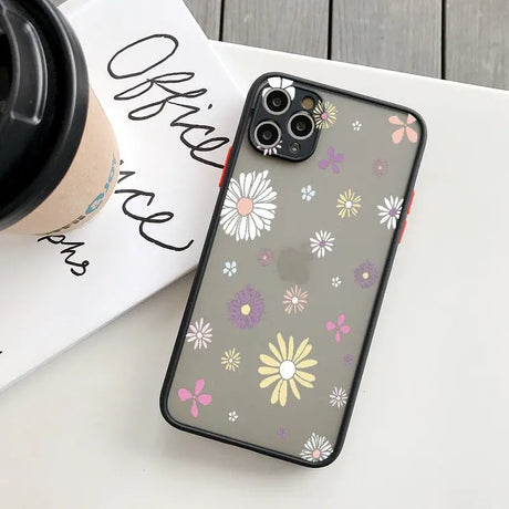 A phone case with flowers on it