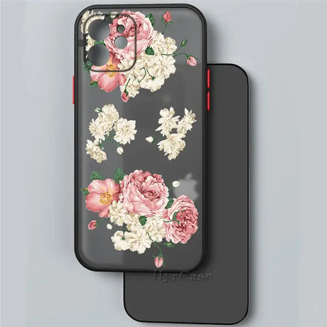 A phone case with flowers on it