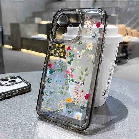 a phone case with flowers on it