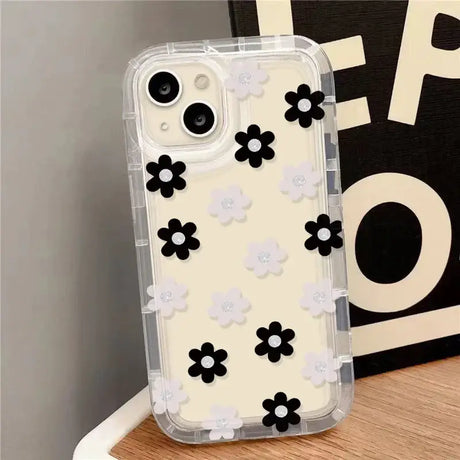 A phone case with flowers on it