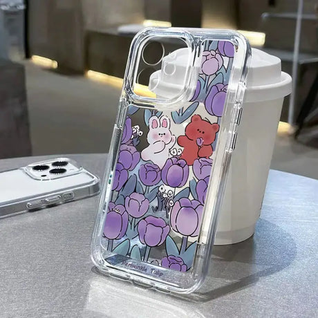 A phone case with flowers on it