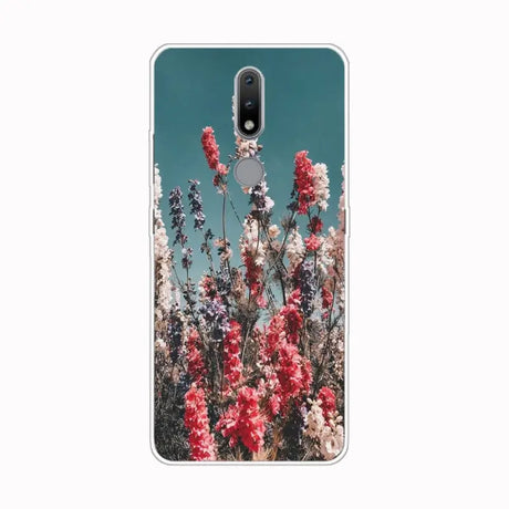 a phone case with flowers on it