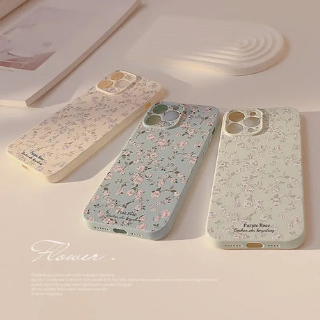 a phone case with flowers on it