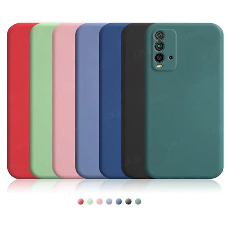 The back of a phone case with four colors