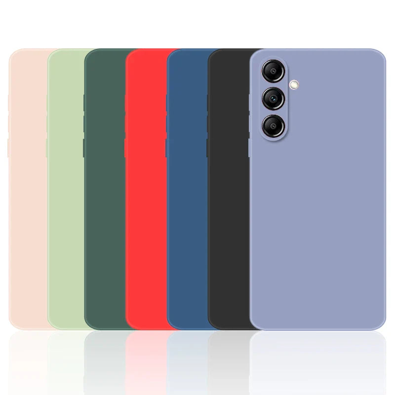 the back of a phone case with four colors