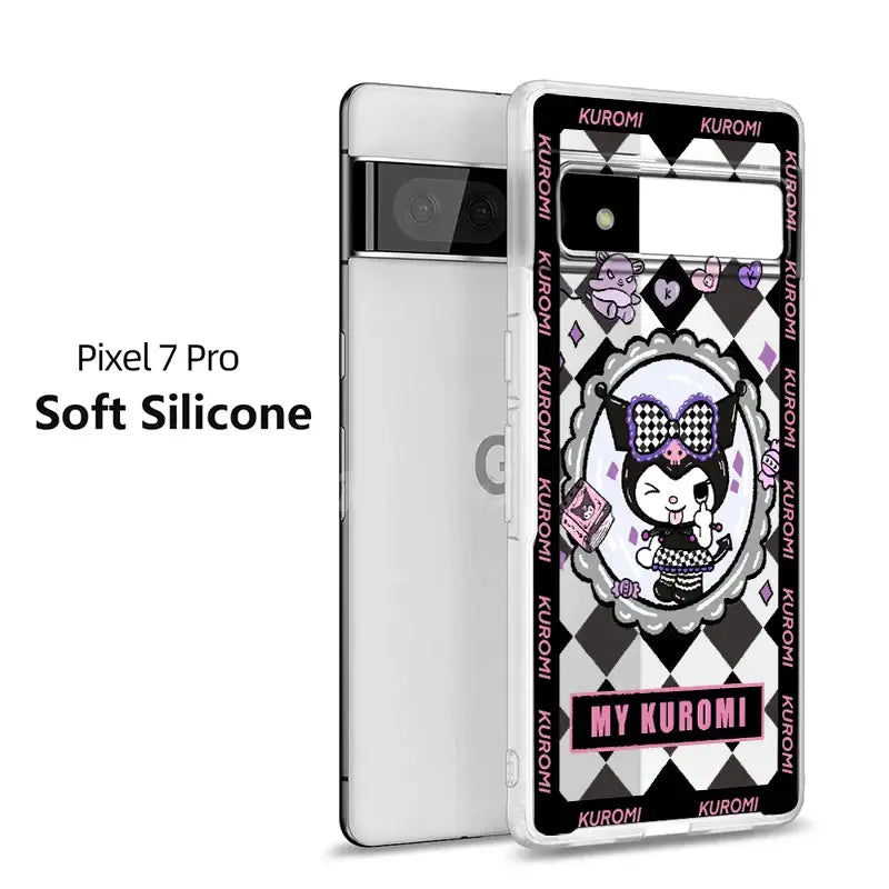 a phone case with a girl on it