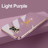 the light purple iphone case is shown on a purple background