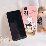 a phone case with a cat and dog on it