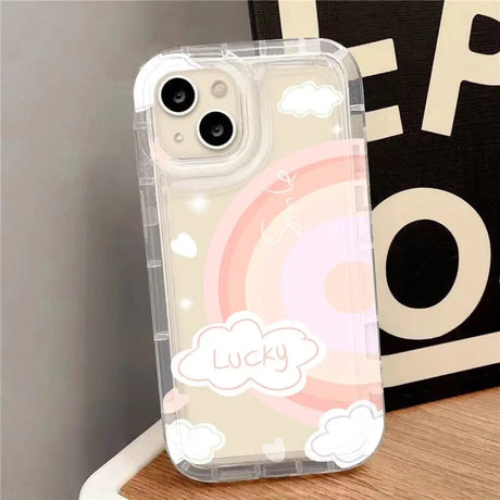 a phone case with a cloud pattern on it