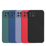 the back of a phone case with four colors