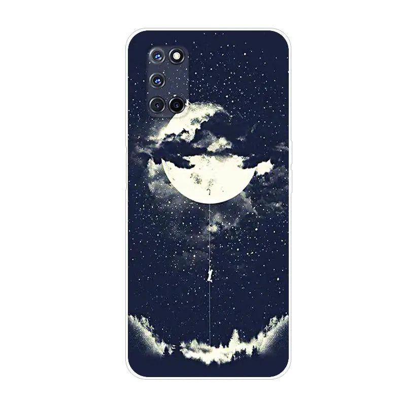 a phone case with a night sky and stars