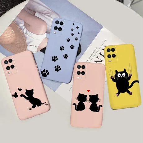 cartoon cat phone case