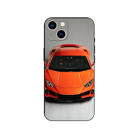 A phone case with an orange lamb lamb car