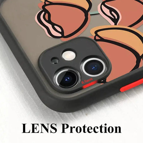 A phone case with a pair of glasses on it