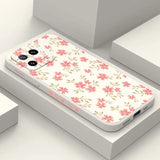 a phone case with pink flowers on it