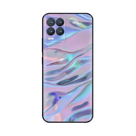 the pastey purple and blue liquid liquid liquid phone case