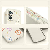 a phone case with smiley faces on it
