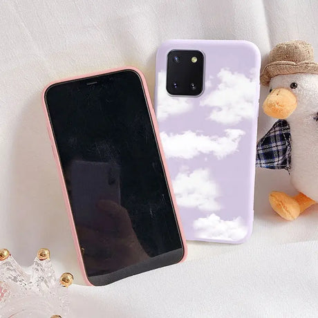 a phone case with a teddy bear on it