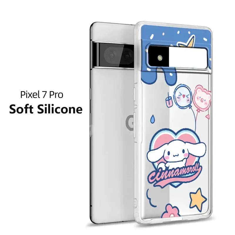 A phone case with a unicorn and stars on it