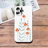 a phone case with a watercolor floral design