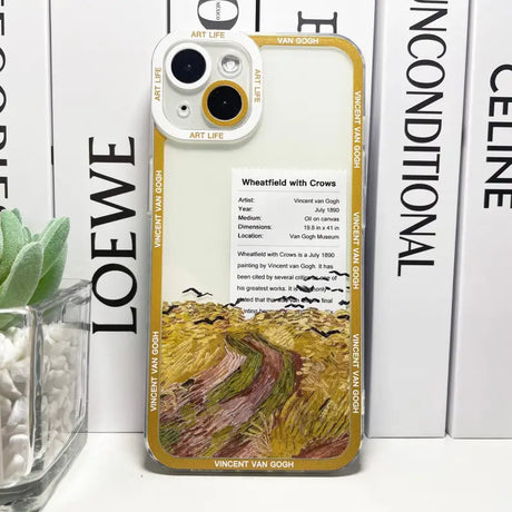 a phone case with a picture of wheat