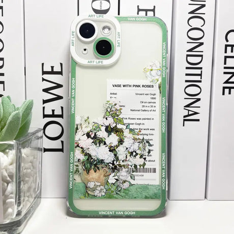 a phone case with a flower design on it