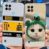 a person holding a phone case with a cat