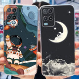 two people holding up their phone cases with a cartoon character on them